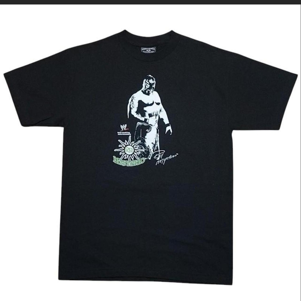 ​Vtg 2000s WWE Rey Mysterio 619 T-Shirt Steve & Barry's Black Medium Y2K